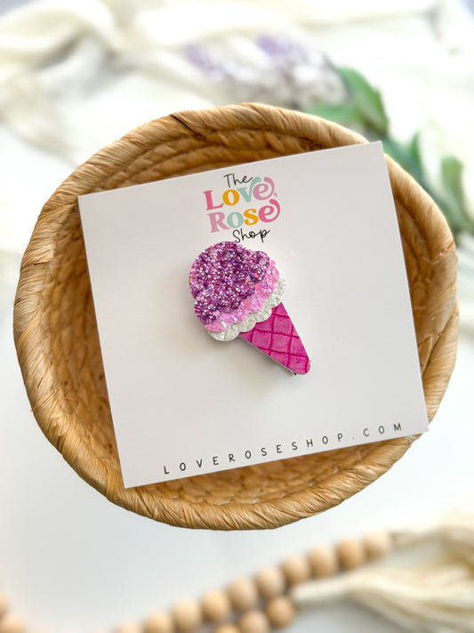 PINK CONE ICE CREAM