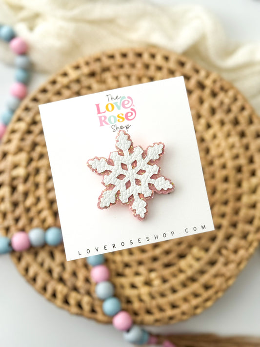 SNOWFLAKE CLIP (PINK)