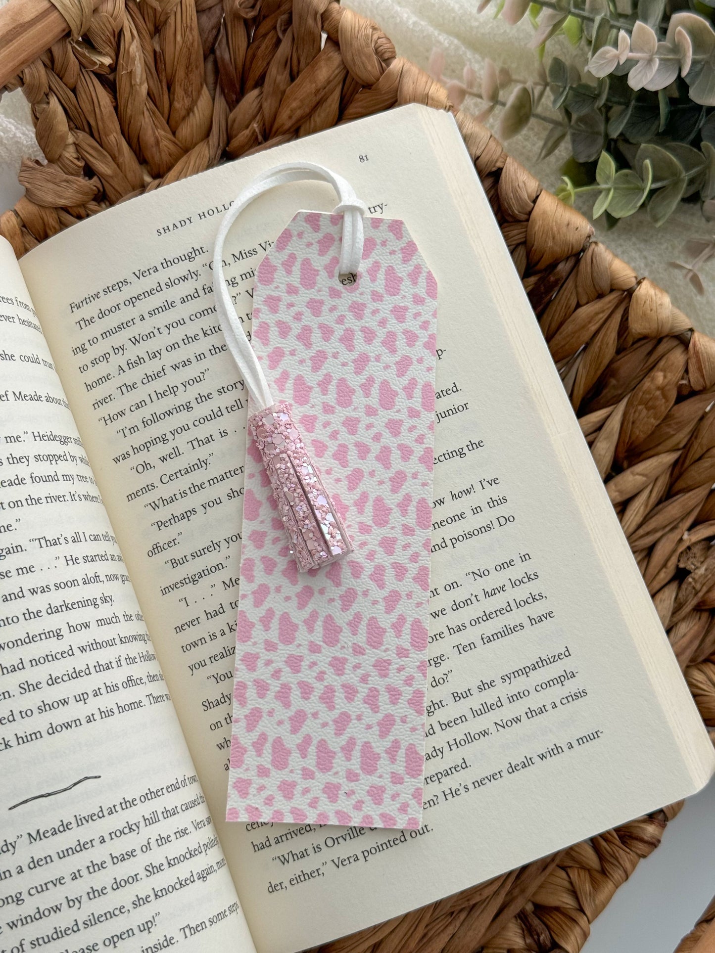 COW PRINT BOOKMARK