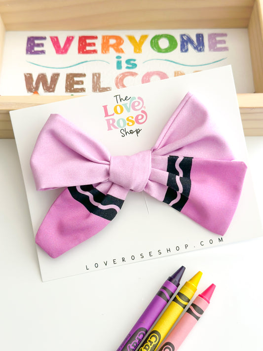 LARGE CRAYON BOW